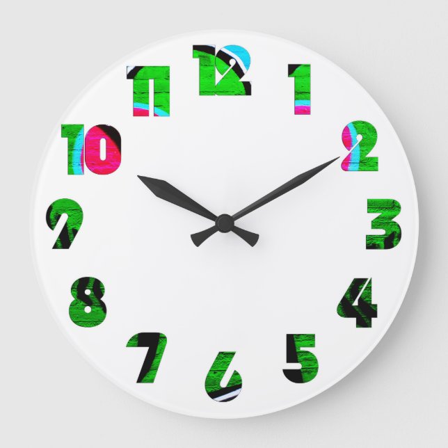 Graffiti 12 Number Overlay wccn Stor Klocka (Framsida)