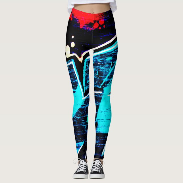Graffiti 14-lecnm leggings (Framsida)