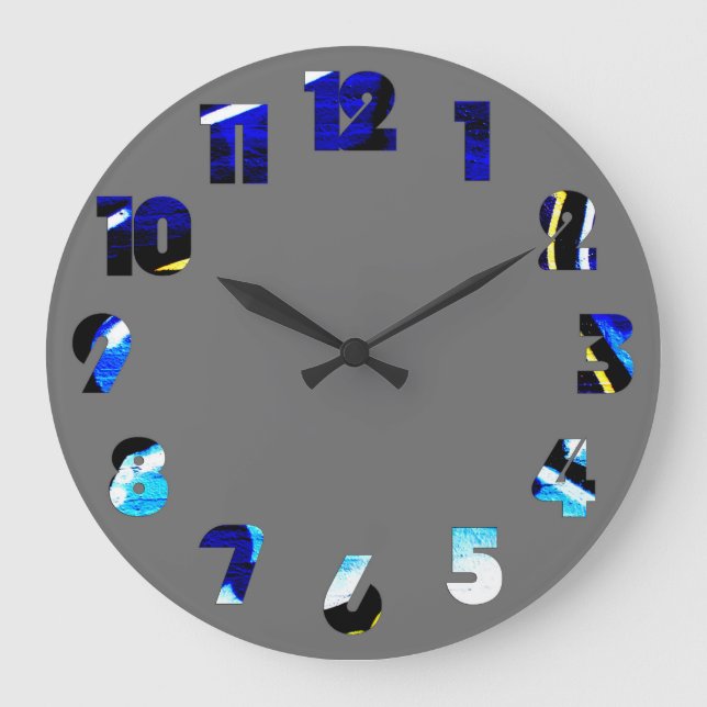 Graffiti 15 Number Overlay wccn Stor Klocka (Framsida)