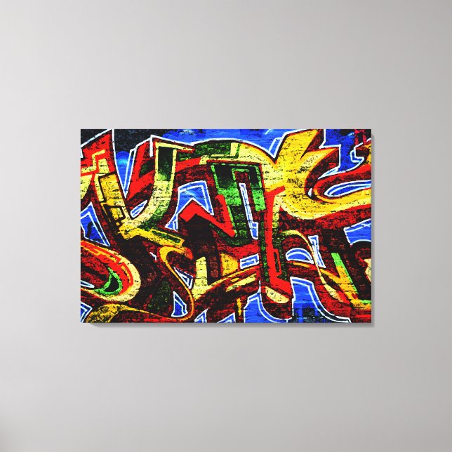 Graffiti 17 36 x 24 (90 x 60 cm)-waccnm canvastryck (Framsida)