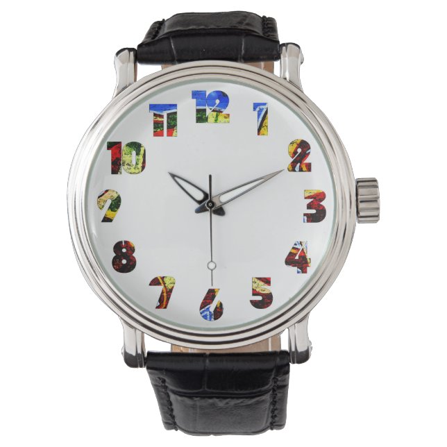 Graffiti 17 Number Overlay waa Armbandsur (Framsida)