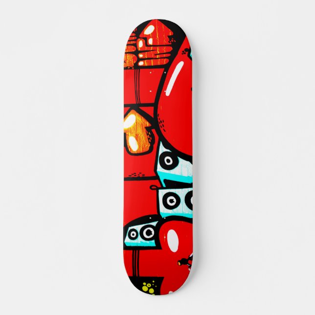 Graffiti 19 sdcnm mini skateboard bräda 18,5 cm (Framsida)
