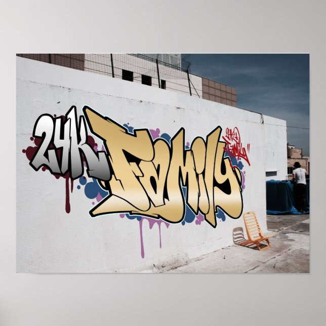 Graffiti 24K-familjen Poster (Framsidan)