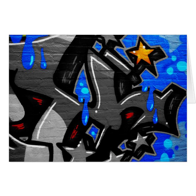 Graffiti 3 gccnm hälsningskort (Framsidan Horizontal)