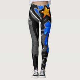 Graffiti 3 lecna leggings