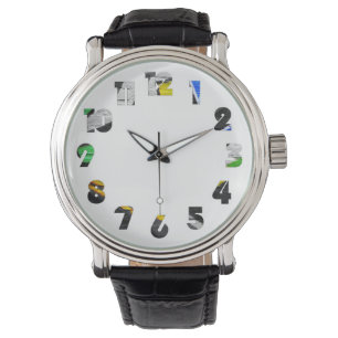 Graffiti 6 Number Overlay Manar Watch cn Armbandsur