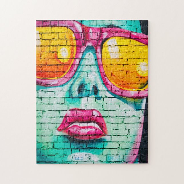 Graffiti: A Pop Art Diva Puzzle Pussel (Vertikal)