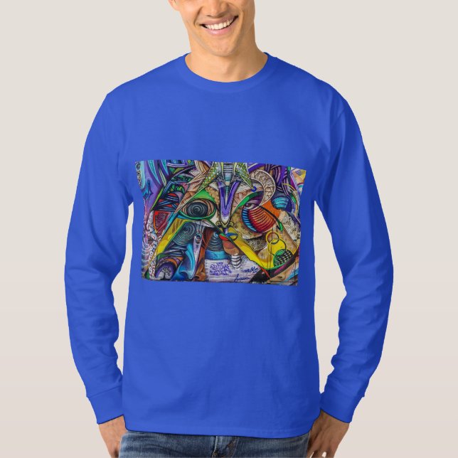 Graffiti abstrakt art t shirt (Framsida)