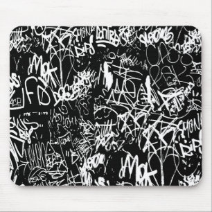 Graffiti Abstrakt Collage Print Mönster Musmatta