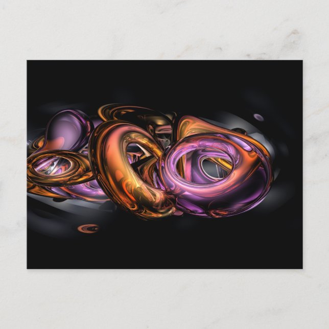 Graffiti Abstrakt Vykort (Framsida)