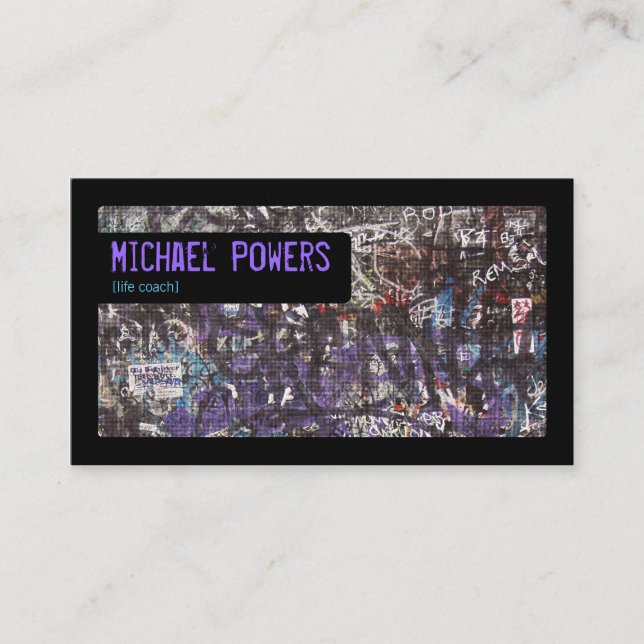 Graffiti Affärskorts Visitkort (Framsida)