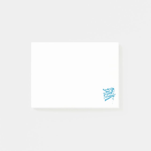 Graffiti Äkta Original Vinnare Grunge Splatter Post-it Block (Framsida)
