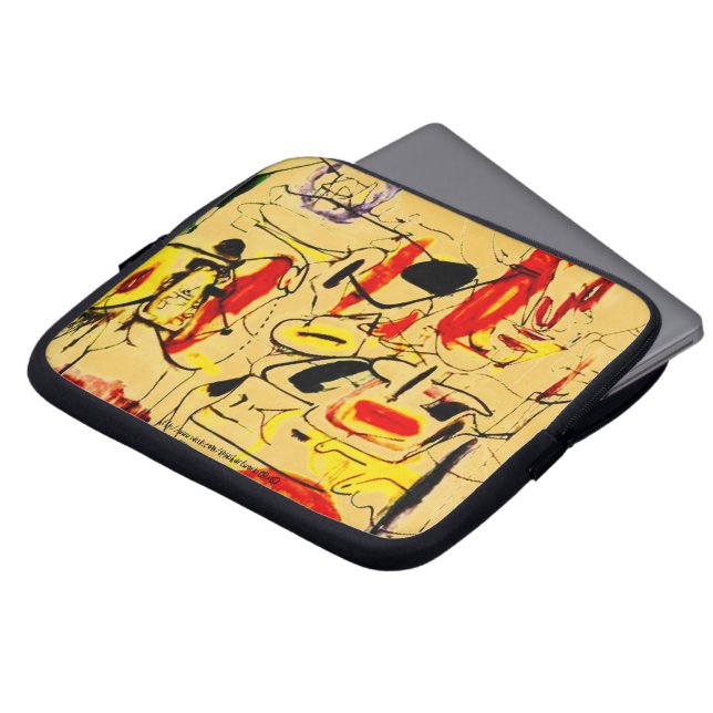 "Graffiti~Alley" Laptop Sleeve (Framsida topp)