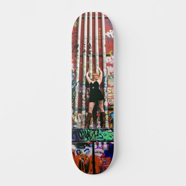 Graffiti Alley Mini Skateboard Bräda 18,5 Cm (Framsida)