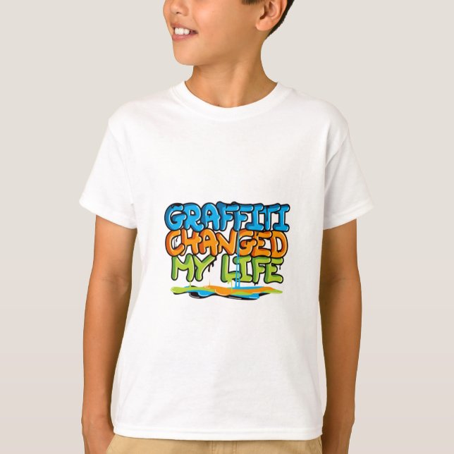 Graffiti ändrade mitt liv t shirt (Framsida)