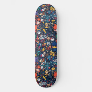 Graffiti Anime Coola Designad Skateboard