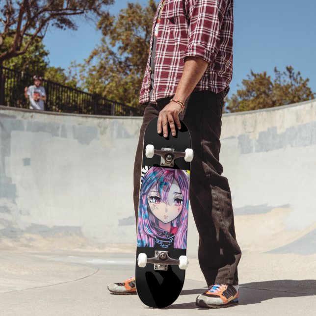 Graffiti Anime Mini Skateboard Bräda 18,5 Cm (Utomhus 2)