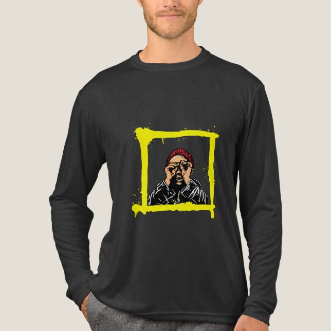 Graffiti Ansikte T-Shirt - Djärv Urban Konst för A (Framsida)
