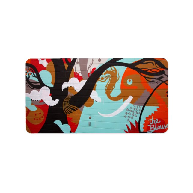 Graffiti Art Address Label Adressetikett (Framsidan)