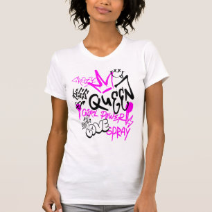 Graffiti art bubble brev t shirt