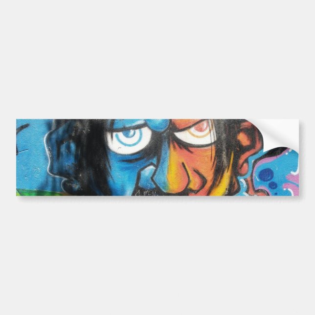 Graffiti Art Bumper Sticker Bildekal (Framsidan)