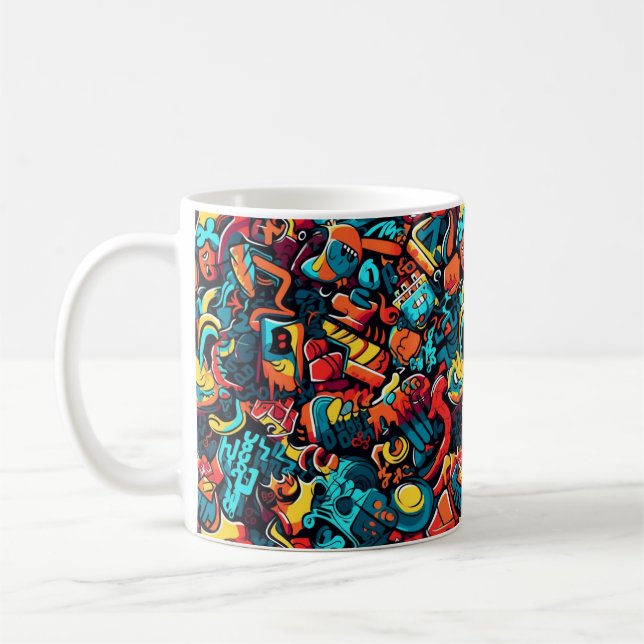 Graffiti Art Coffee Mugg (Vänster)