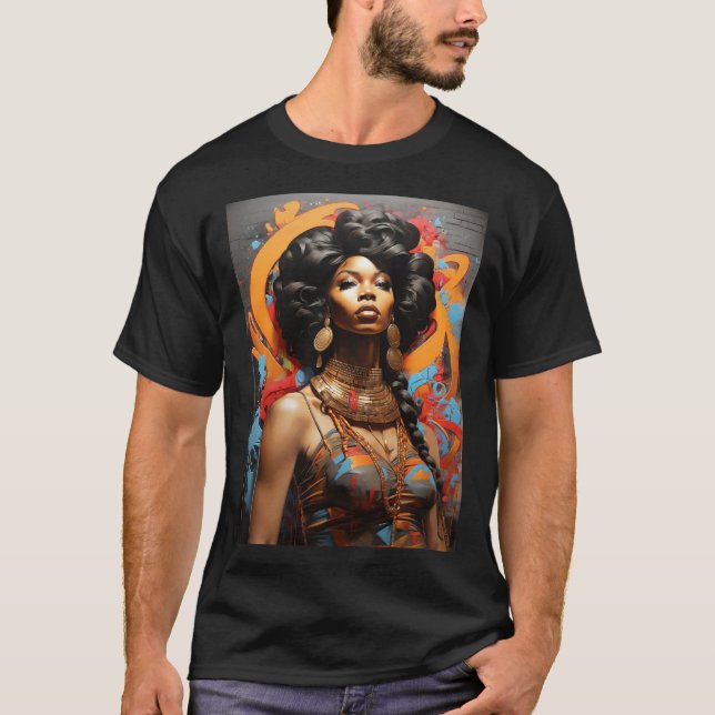 Graffiti Art Form : Black History Month T Shirt (Framsida)
