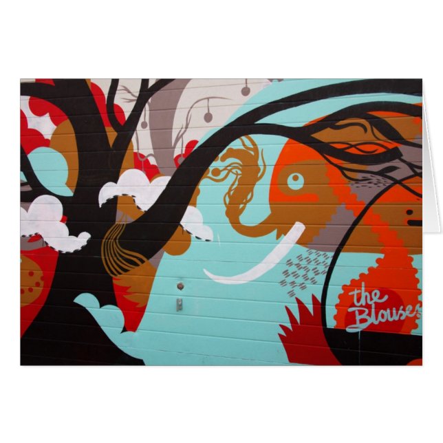 Graffiti Art Hälsningskort (Framsidan Horizontal)