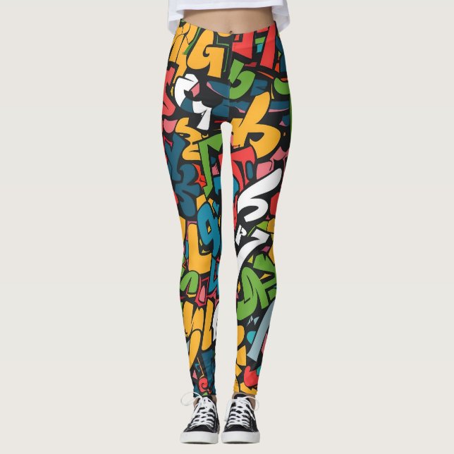 Graffiti art leggings (Framsida)