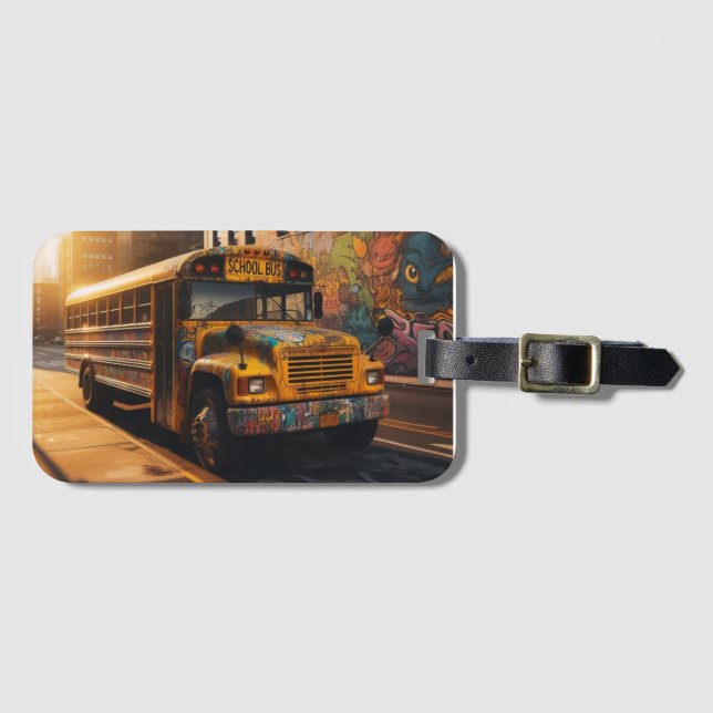 Graffiti Art Luggage Tag Bagagebricka (Framsida horisontal)