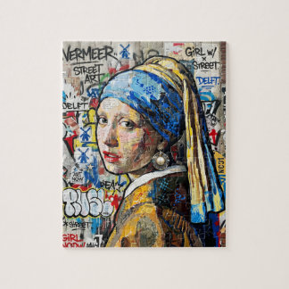 Graffiti art of world-famous paintings pussel
