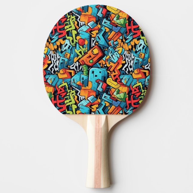 Graffiti Art Ping Pong Paddle Pingisracket (Framsidan)