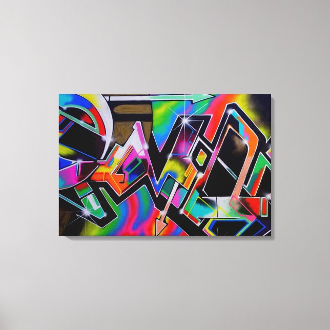 Graffiti art print canvastryck (Framsida)