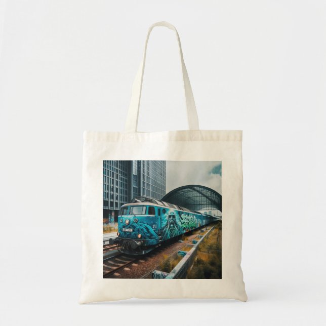 Graffiti Art Tote Bag Tygkasse (Framsidan)