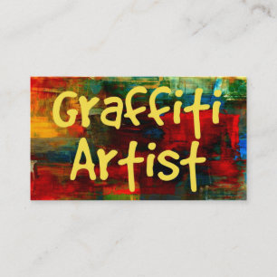 Graffiti Artist i Affärskortet Paint Visitkort