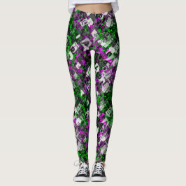 Graffiti Artist Paint Stänk Splattered Edgy Rebel Leggings