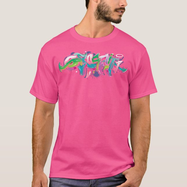 Graffiti Artist Street Art Graffiti Märkre Urban G T Shirt (Framsida)
