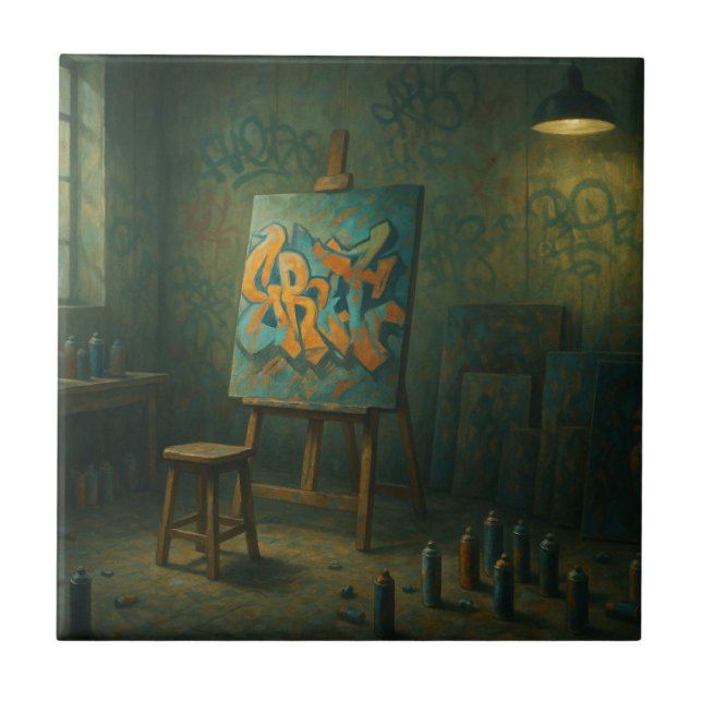 Graffiti Artit's Studio Tile Kakelplatta (Framsidan)