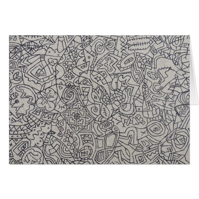 Graffiti Artwork Hälsningskort (Framsidan Horizontal)