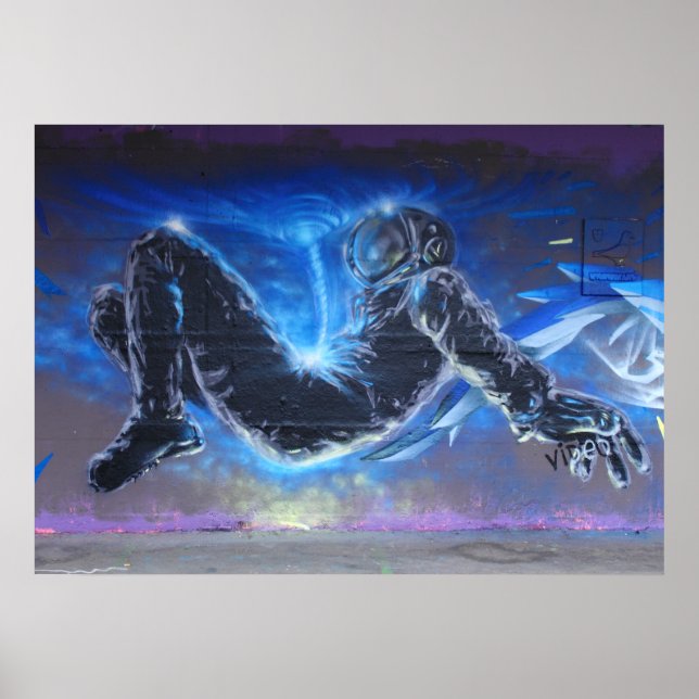 Graffiti Astronaut Poster (Framsidan)