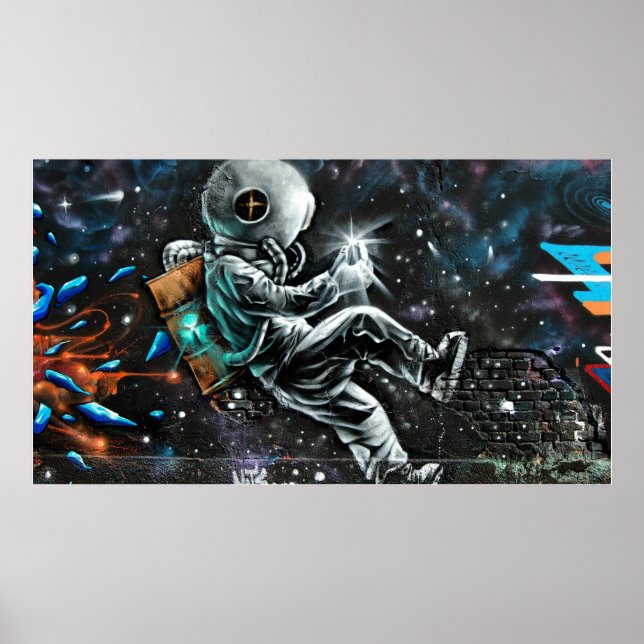Graffiti Astronaut Poster (Framsidan)