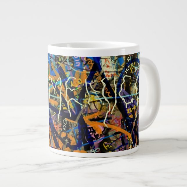 Graffiti-bakgrund Jumbo Mugg (Framsida höger)