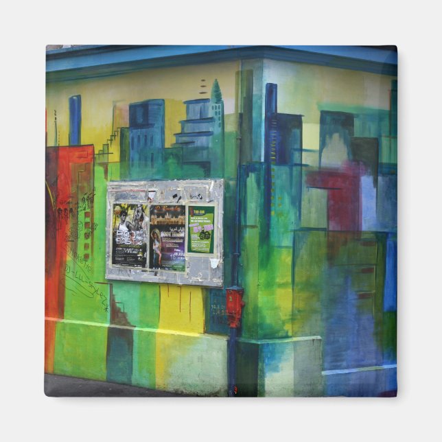 Graffiti, Basel, Schweiz Magnet (Framsidan)