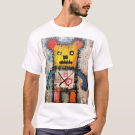 Graffiti Bear Brushstroke painting art T Shirt