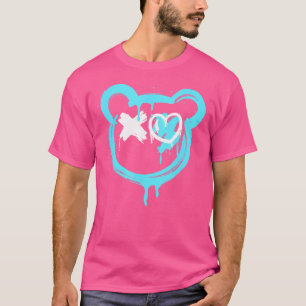 Graffiti Bear Kärlek Punk Spray Paint Art Graffiti T Shirt