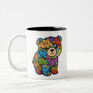 Graffiti Bear Mugg - Höger-Handed Version