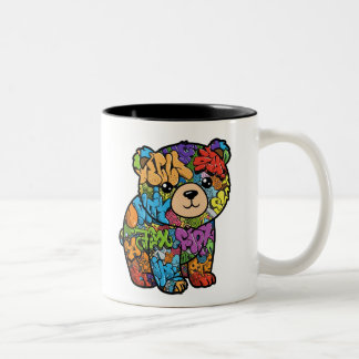 Graffiti Bear Mugg - Lämnat version