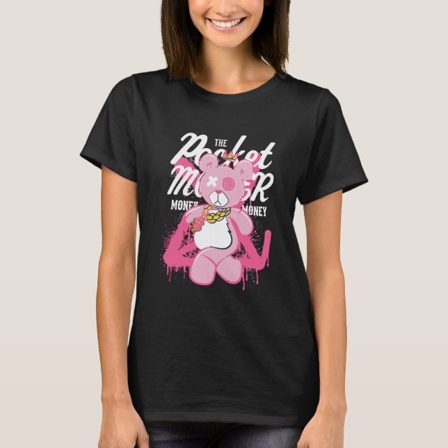 Graffiti Bear T-Shirt - Urban Street Art Stil (Framsida)