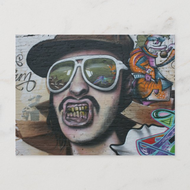 Graffiti, Berlin, Tyskland Vykort (Framsida)