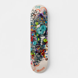 Graffiti Blommigt Deck for Skateboard